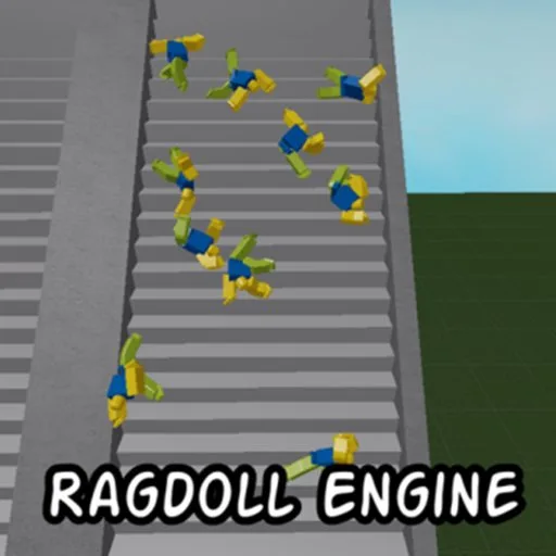 Square experience icon for RAGDOLL. ENGINE!!! on Roblox.